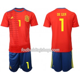 Spanien DE GEA 1 Børn Hjemme Fodboldsæt 2019 S/S (+ Korte bukser)